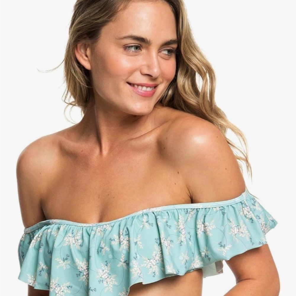 Roxy Love and Karma Off Shoulder Tube Swim Top